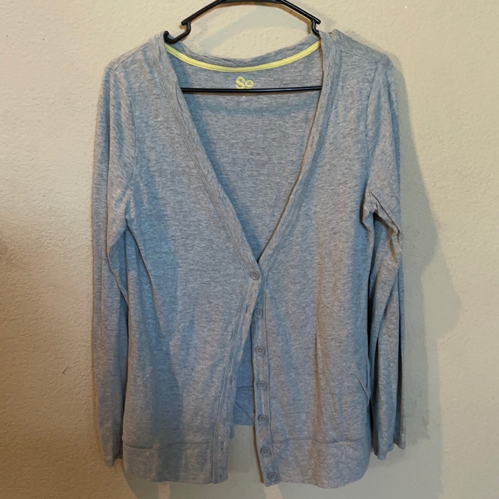 Grey cardigan
